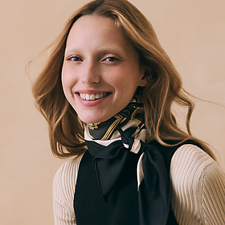 Lenço 90 eterno Brides de Gala - Preto | Hermès Brasil